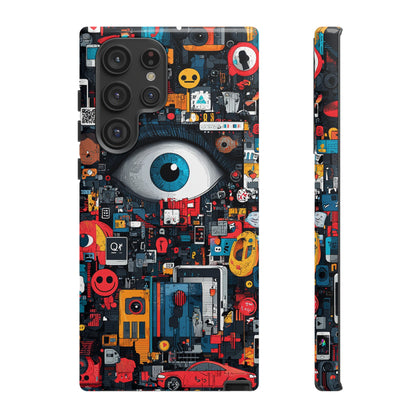 Contemporary Art Phone Case – Basquiat Graffiti Cover - iPhone, Samsung & Google Pixel Cover - Artistic Painting Case,  Art Lover Gift