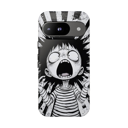 Maximum Panic Mode | Scream Kid Art  Phone Case for iPhone, Samsung & Pixel