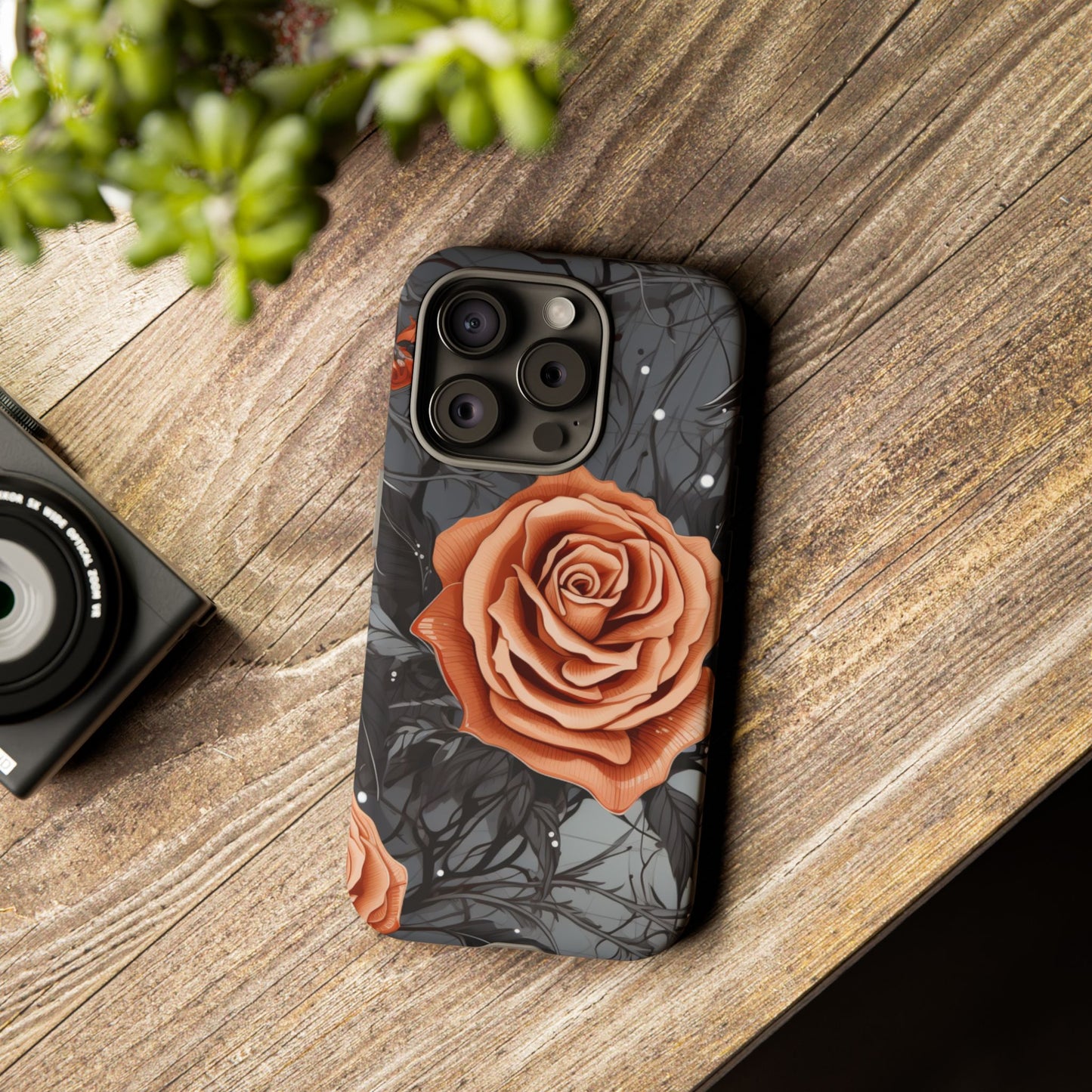 Mystic Noir Rose Mobile Case