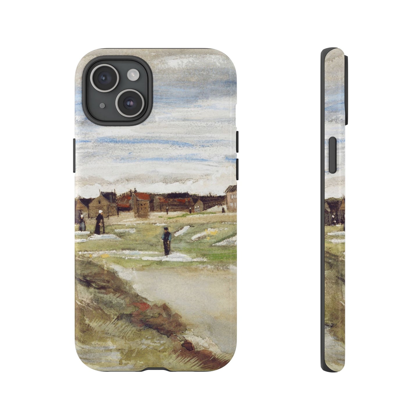 Van Gogh Village Painting Phone Case - iPhone, Samsung, Pixel - Art Print Cover, Gift for Art Lovers