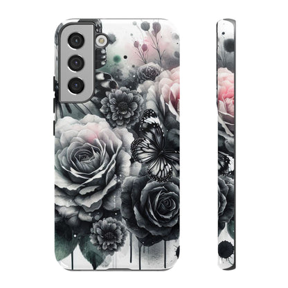 Ethereal Bloom – Floral & Butterfly Art Mobile Cover