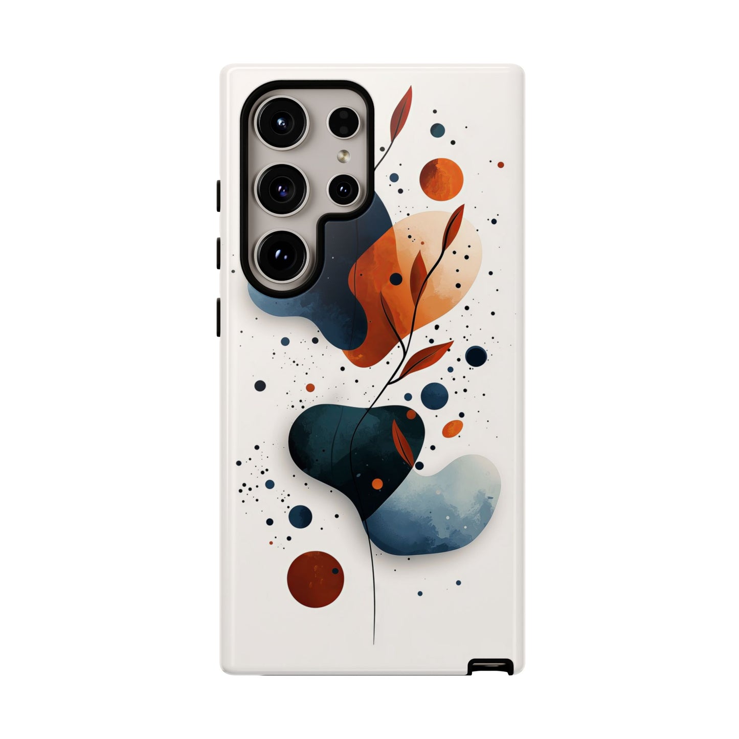 Celestial Bloom – Minimal Abstract Phone Case for iPhone, Samsung & Pixel