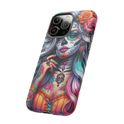 Sugar Skull Goddess – Día de los Muertos Floral Queen Mobile Cover