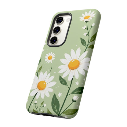 Green Floral Case, Daisy Pattern Design, Iphone Case Design, Perfect Gift For Her