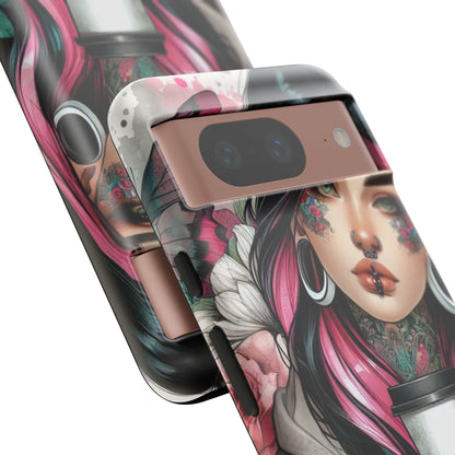 Tattooed Coffee Lover Art Mobile Case