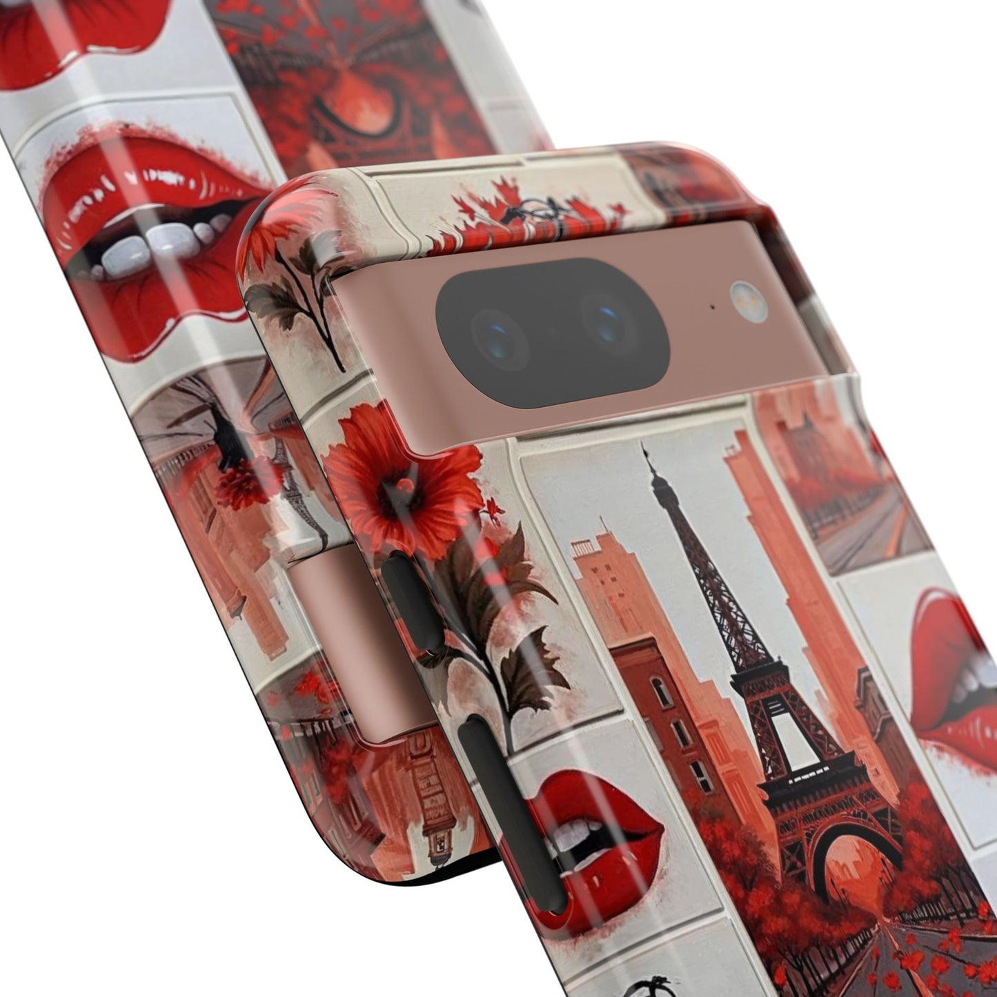 Red Lips & Eiffel Tower Phone Case