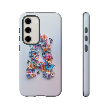 Floral Letter A Phone Case – Personalized Aesthetic Cover for iPhone, Samsung & Google Pixel