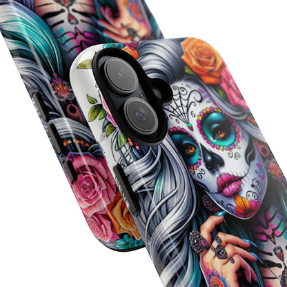 Sugar Skull Goddess – Día de los Muertos Floral Queen Mobile Cover