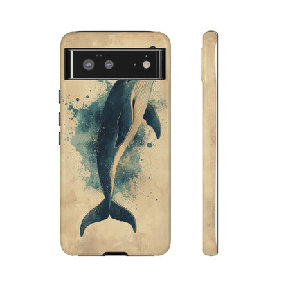 Ocean Majesty: Watercolor Whale Case for iPhone, Samsung & Pixel