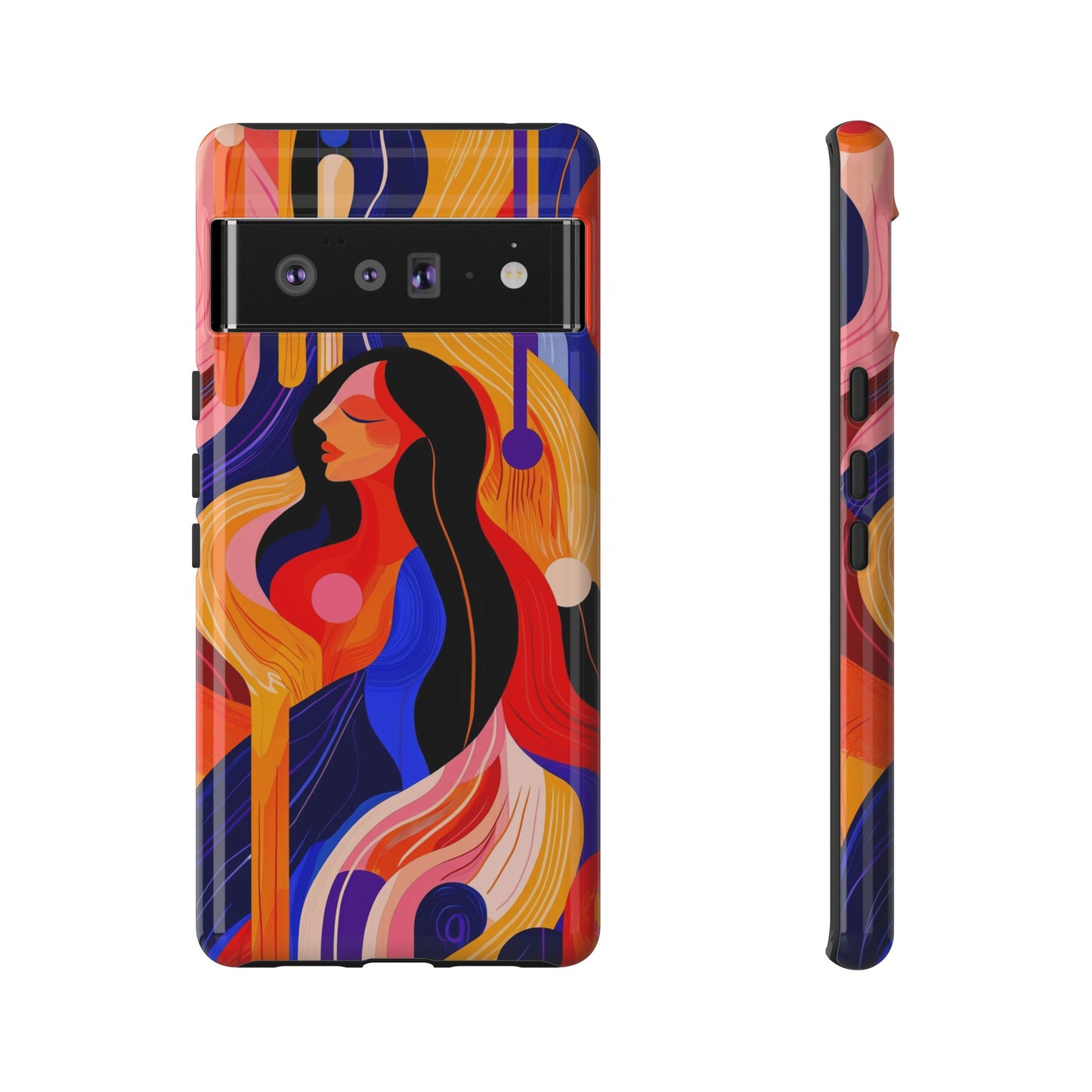 Muse in Motion – Abstract Goddess Phone Case for iPhone, Samsung & Pixel