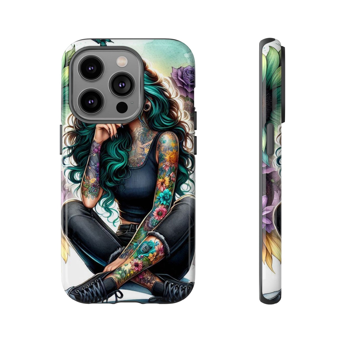 Urban Wildflower – Edgy Tattooed Beauty Mobile Cover