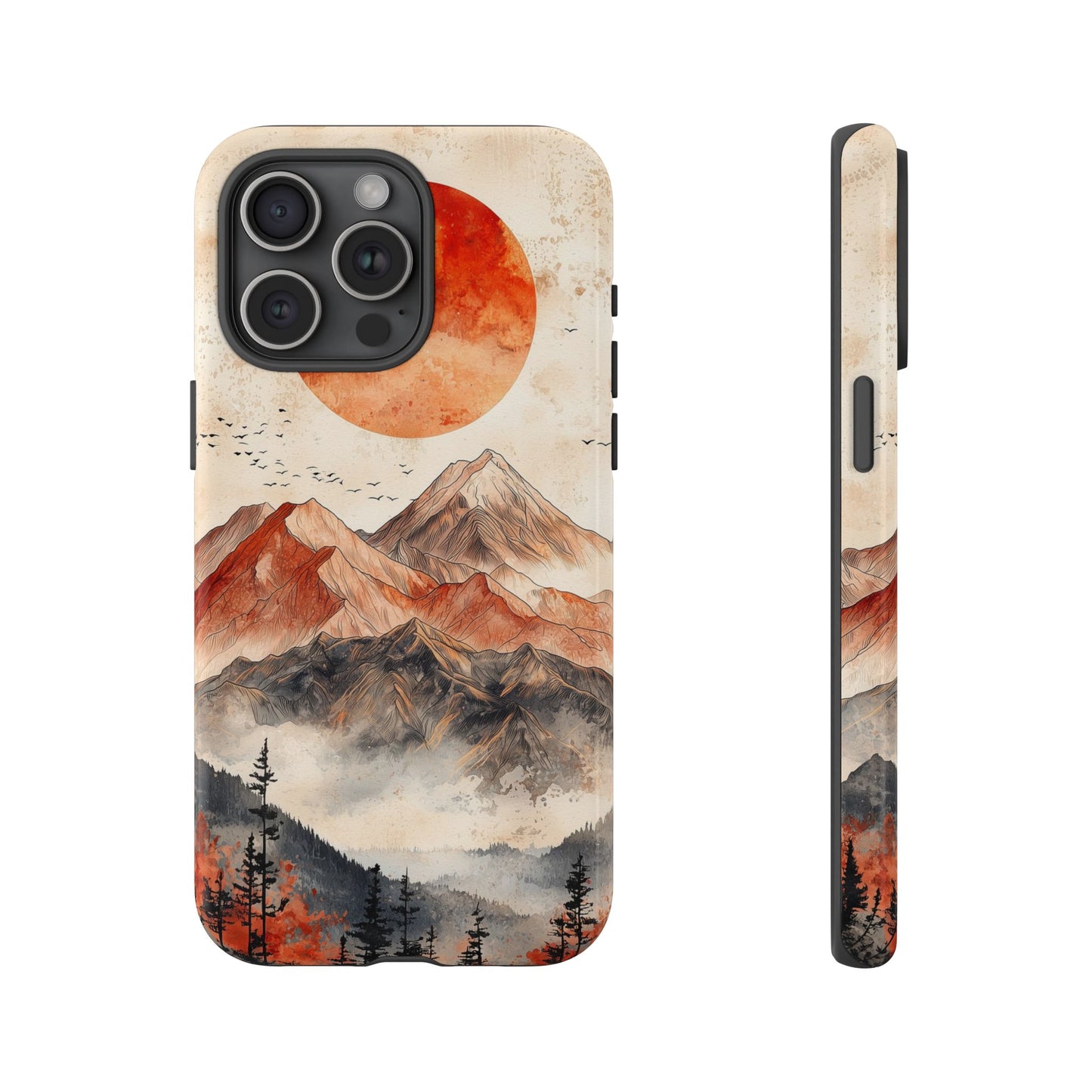Boho Mountain Sunrise Phone Case for iPhone, Pixel & Samsung
