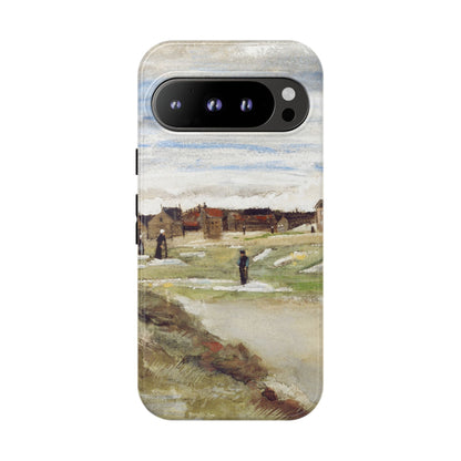 Van Gogh Village Painting Phone Case - iPhone, Samsung, Pixel - Art Print Cover, Gift for Art Lovers