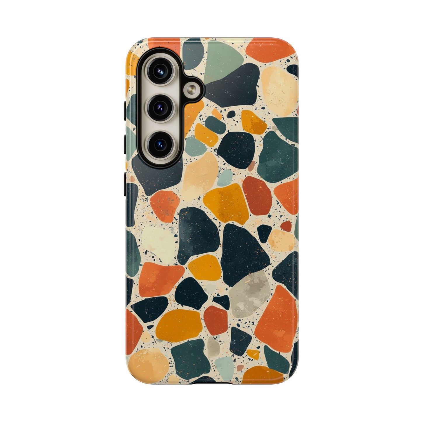 Terracotta & Teal Terrazzo Phone Case for iPhone, google Pixel & Samsung