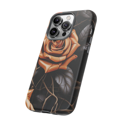 Midnight Gold Rose Mobile Case