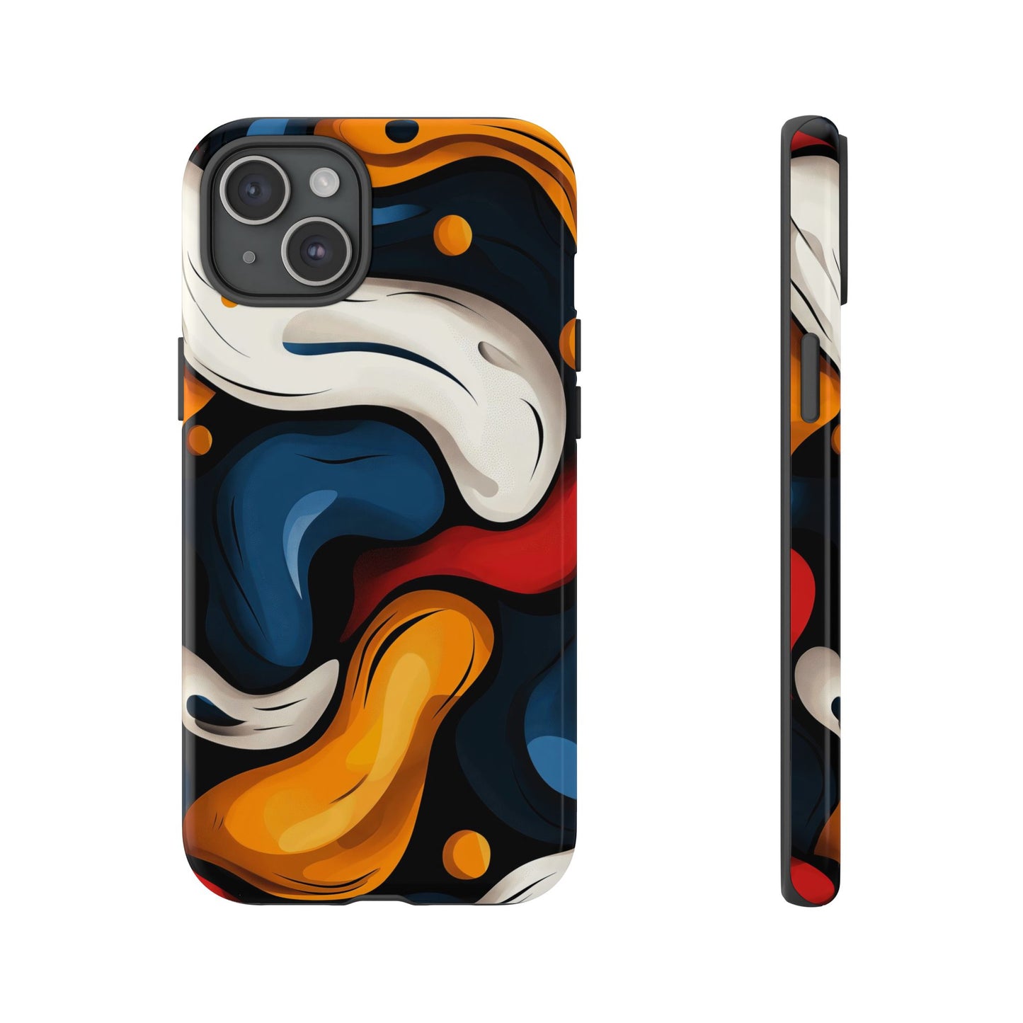 Liquid Pop Abstract Case – Bold Swirl Design for iPhone, Google Pixel & Samsung