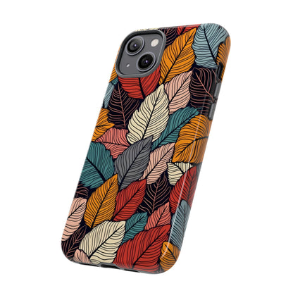 Colorful Abstract Leaves Pattern Design