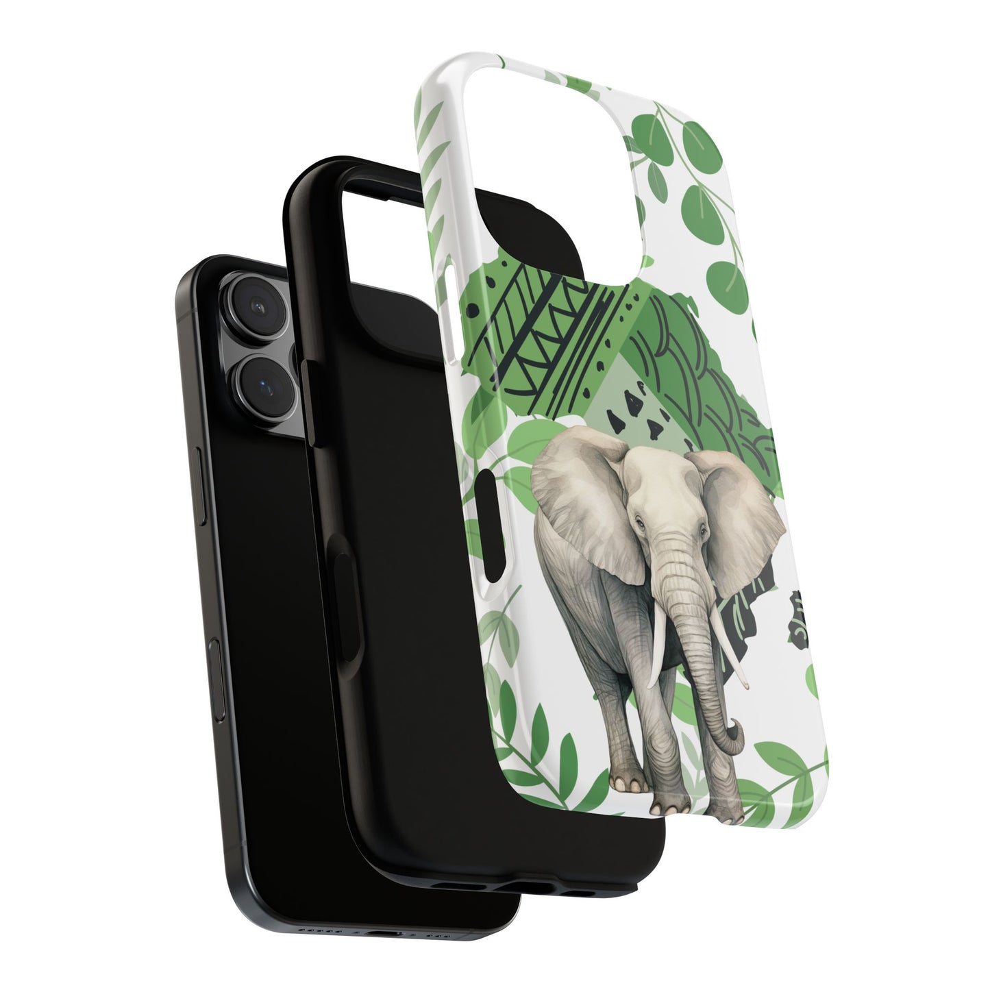 Tropical Elephant Mobile Cover – Nature-Inspired Boho Art
