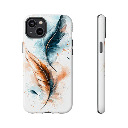 Feather Glow Watercolor Phone Case for iPhone, google Pixel & Samsung