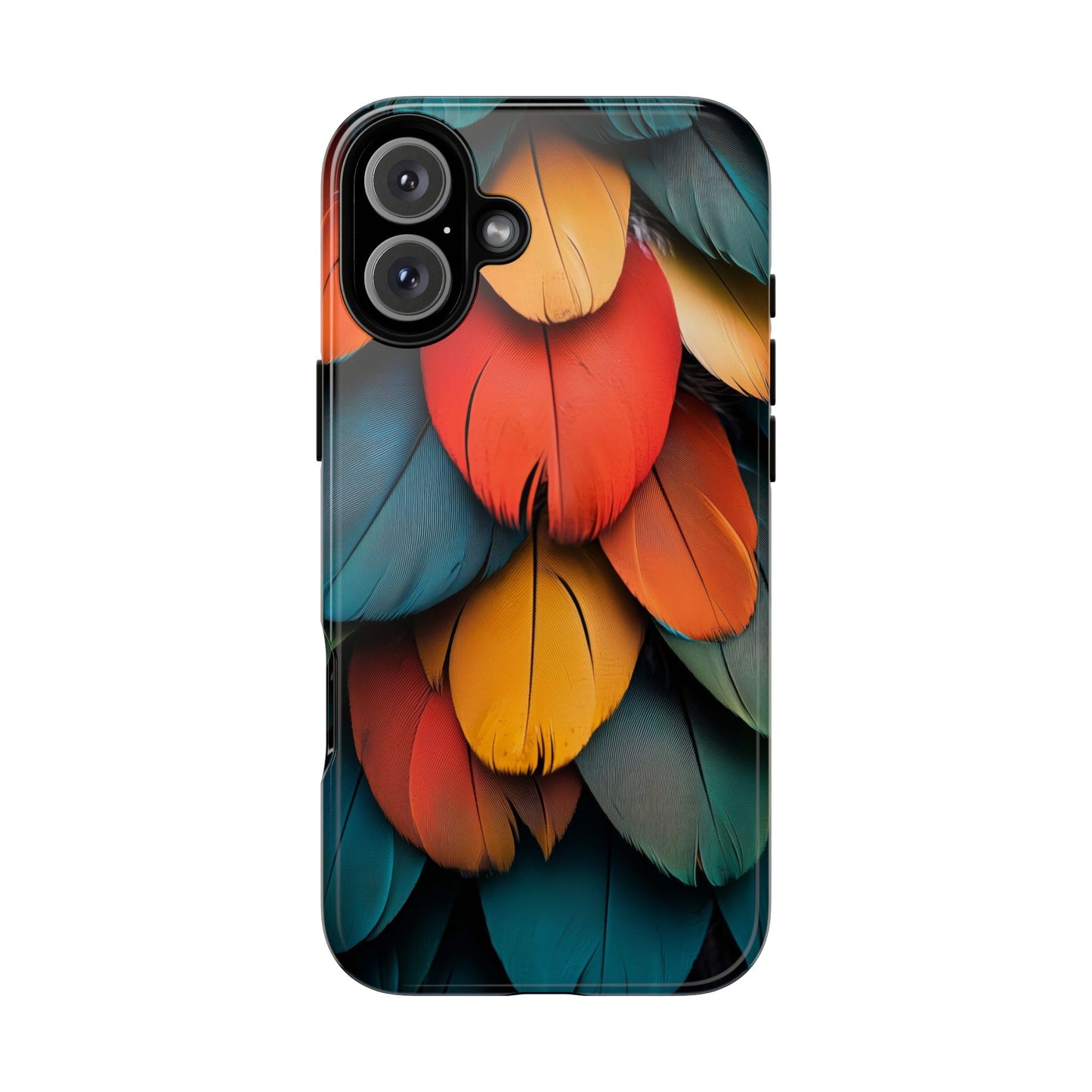 Exotic Macaw Feather Phone Case for iPhone, Samsung & Google Pixel