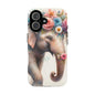 Joyful Floral Elephant Mobile Cover – Whimsical Watercolor Art