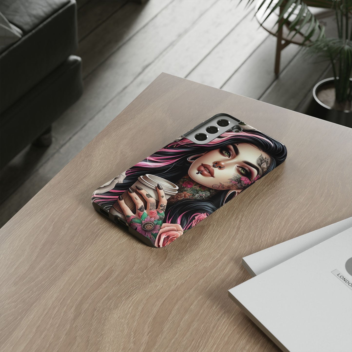 Gothic Rose Coffee Queen Mobile Case