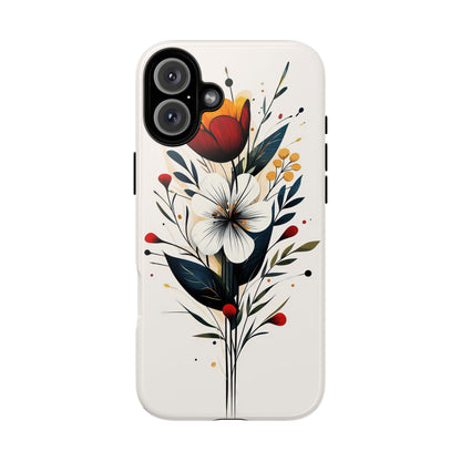 Wild Bloom – Minimal Floral Phone Case for iPhone, Pixel & Samsu