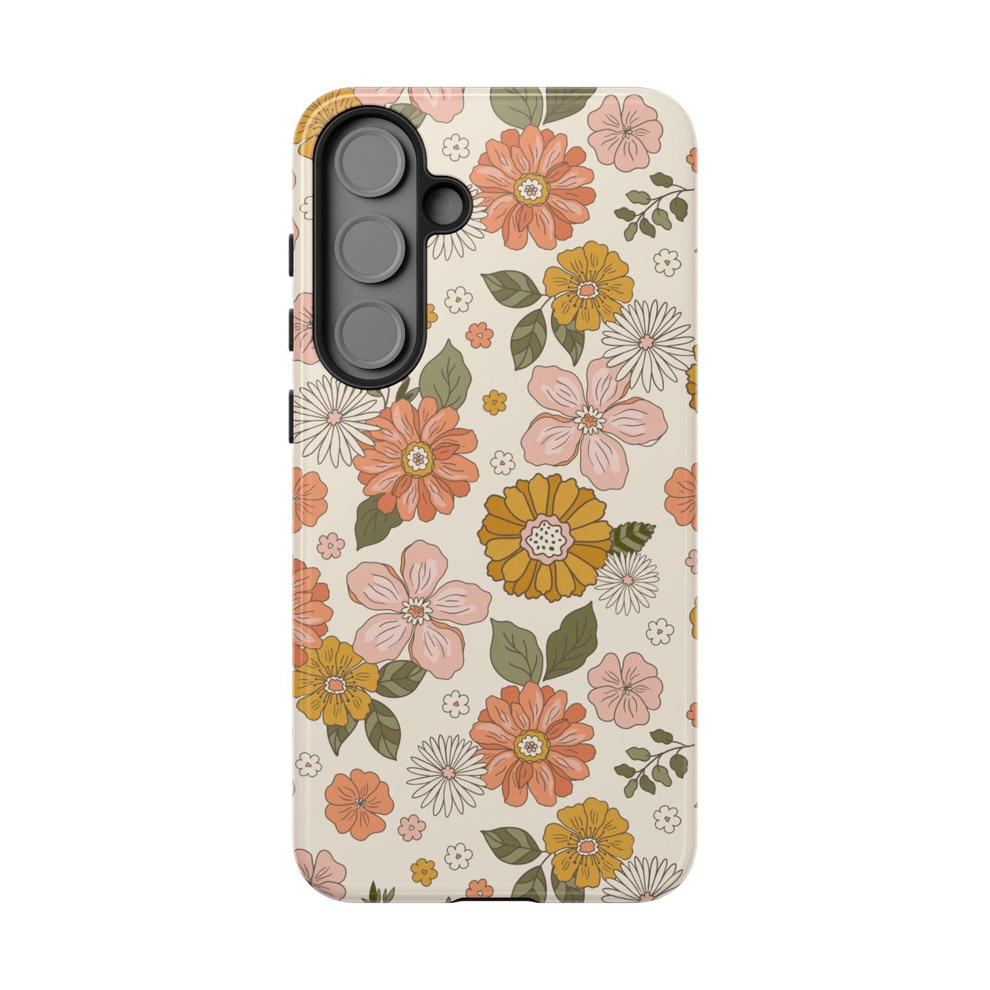 Retro Floral Phone Case - Vintage Aesthetic for iPhone, Samsung & Google Pixel