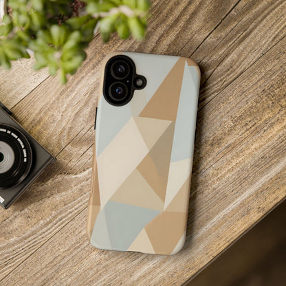Neutral Geometrical Triangular Abstract Pattern
