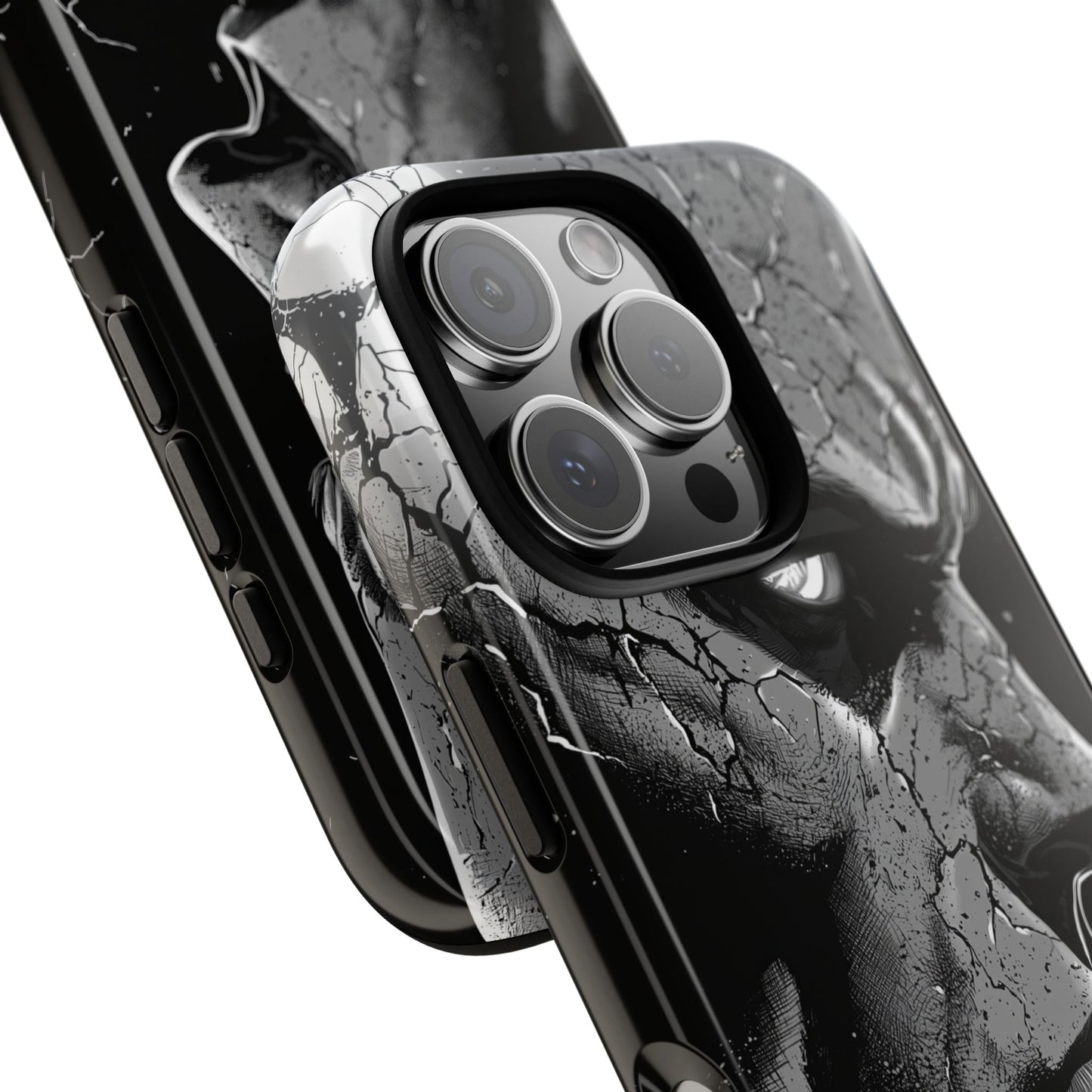 Shattered Reflections of a Symbiotic Soul: The Rise of a Dark Anti-Hero Phone Case for iPhone, Samsung & Pixel