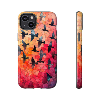 Chorus of Flight – Mosaic Birds Phone Case for iPhone, Samsung & Pixel