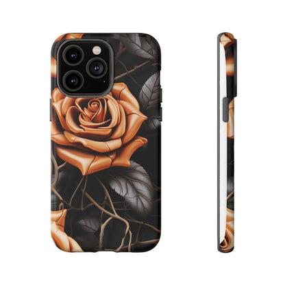 Midnight Gold Rose Mobile Case