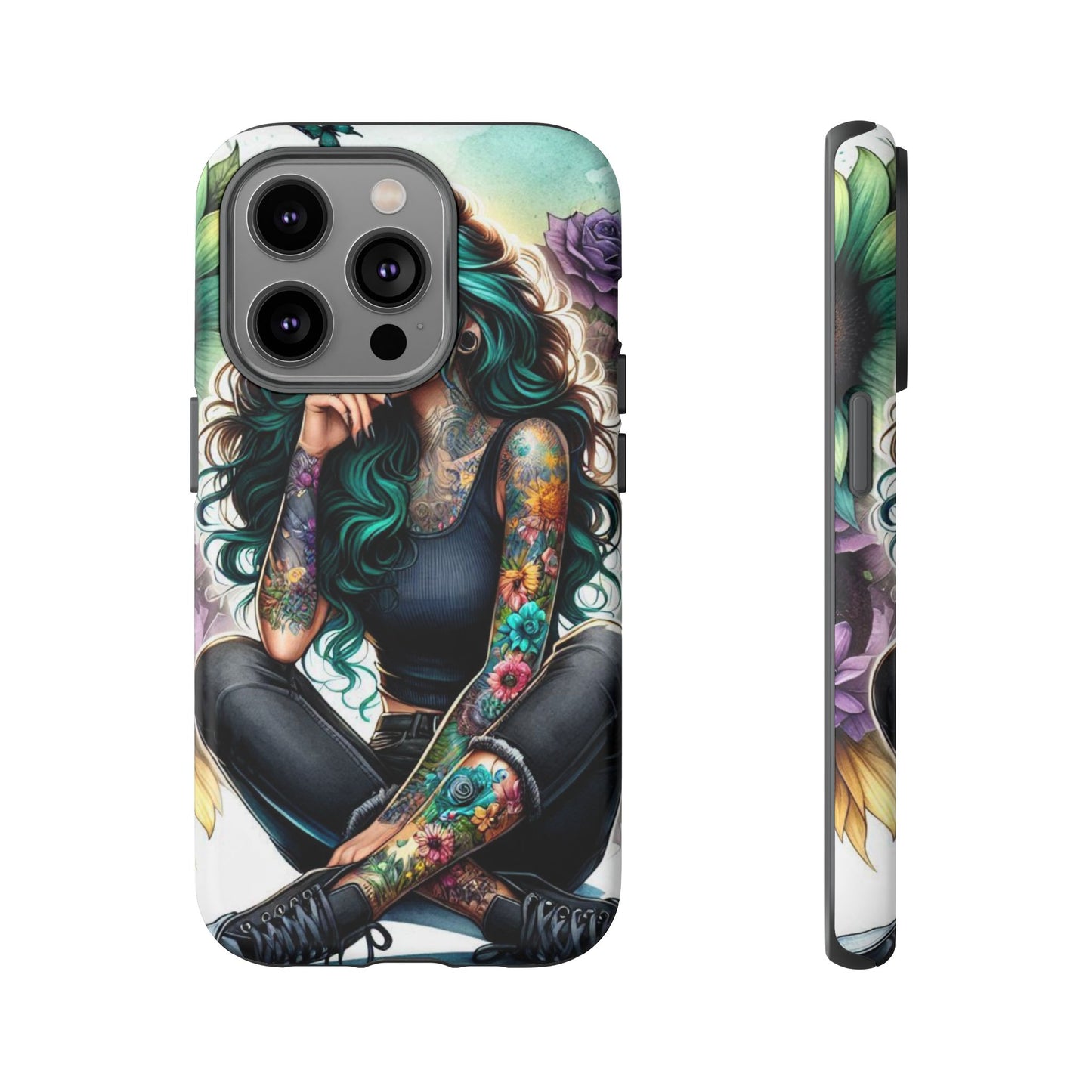 Urban Wildflower – Edgy Tattooed Beauty Mobile Cover