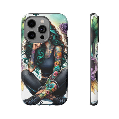 Urban Wildflower – Edgy Tattooed Beauty Mobile Cover