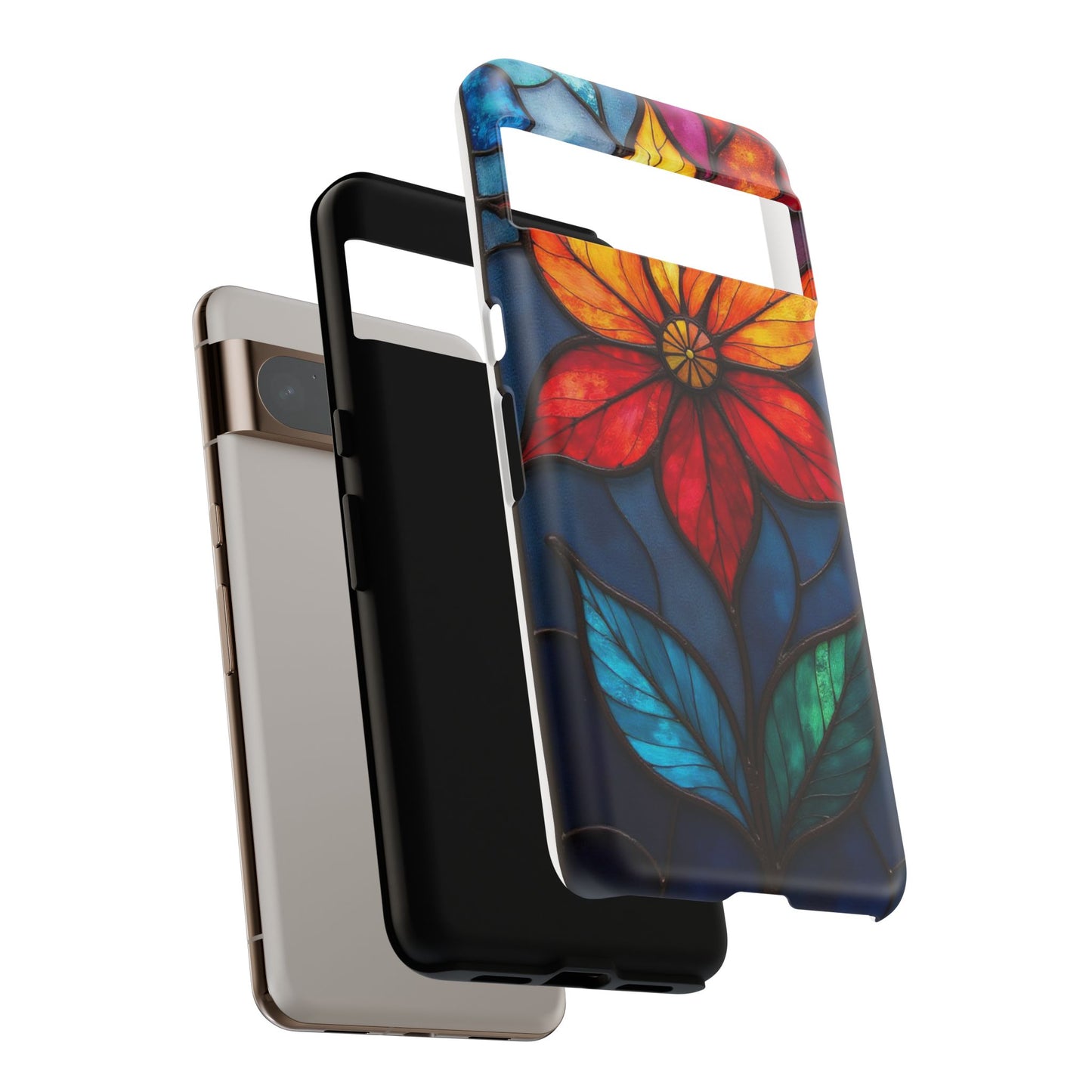 Radiant Blossom: Red and Orange Floral Elegance