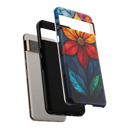 Radiant Blossom: Red and Orange Floral Elegance