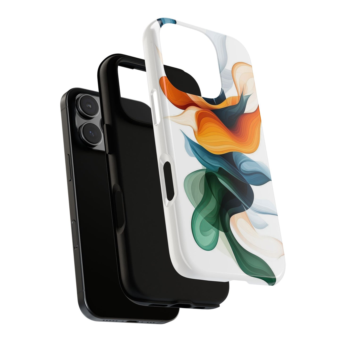 Verdant Flow – Modern Abstract Phone Case for iPhone, Samsung & Pixel