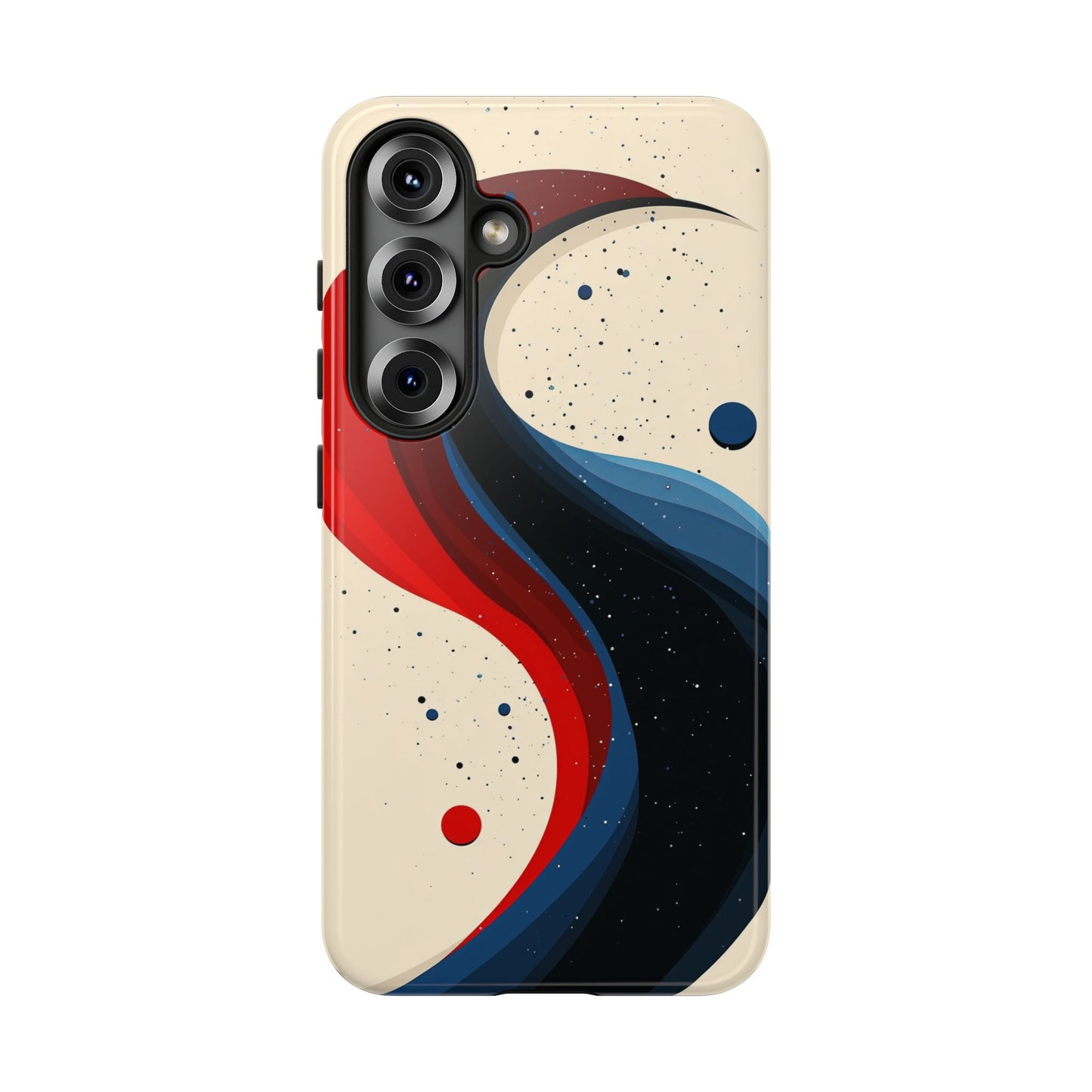 Galactic Drift – Cosmic Wave Abstract Phone Case for iPhone, Samsung & Pixel