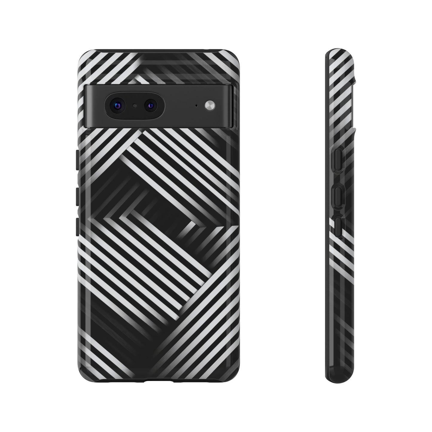 Monochrome Matrix Phone Case for iPhone, Pixel & Samsung