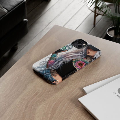 Tattooed Coffee Queen – Edgy Urban Aesthetic Mobile Cover