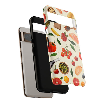 Fresh Fruits & Veggies Pattern Phone Case