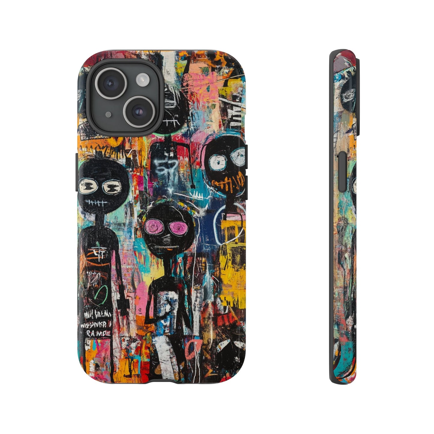 Basquiat Art iPhone Case – Modern Urban Graffiti Design - iPhone, Samsung & Google Pixel Cover - Artistic Painting Case,  Art Lover Gift