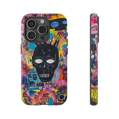 Street Art Phone Case – Basquiat-Inspired Phone Cover– Bold, Graffiti-Inspired Cover - iPhone, Samsung & Google Pixel Cover - Artistic Painting Case, Art Lover Gift