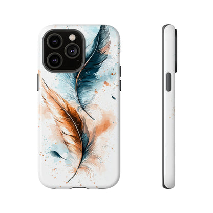 Feather Glow Watercolor Phone Case for iPhone, google Pixel & Samsung