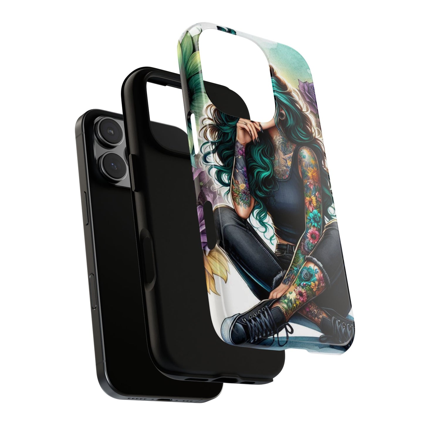 Urban Wildflower – Edgy Tattooed Beauty Mobile Cover