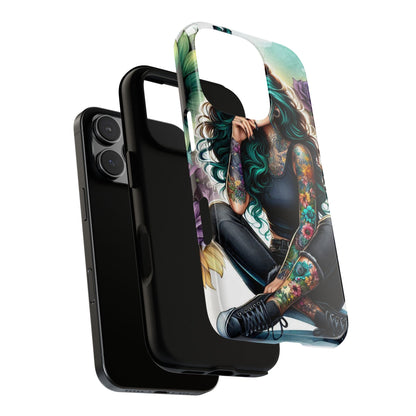 Urban Wildflower – Edgy Tattooed Beauty Mobile Cover
