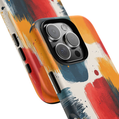 Color Burst Abstract Brushstroke Phone Case for iPhone, Samsung & Pixel