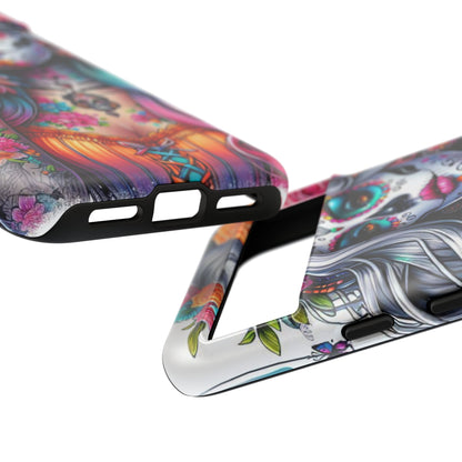 Sugar Skull Goddess – Día de los Muertos Floral Queen Mobile Cover
