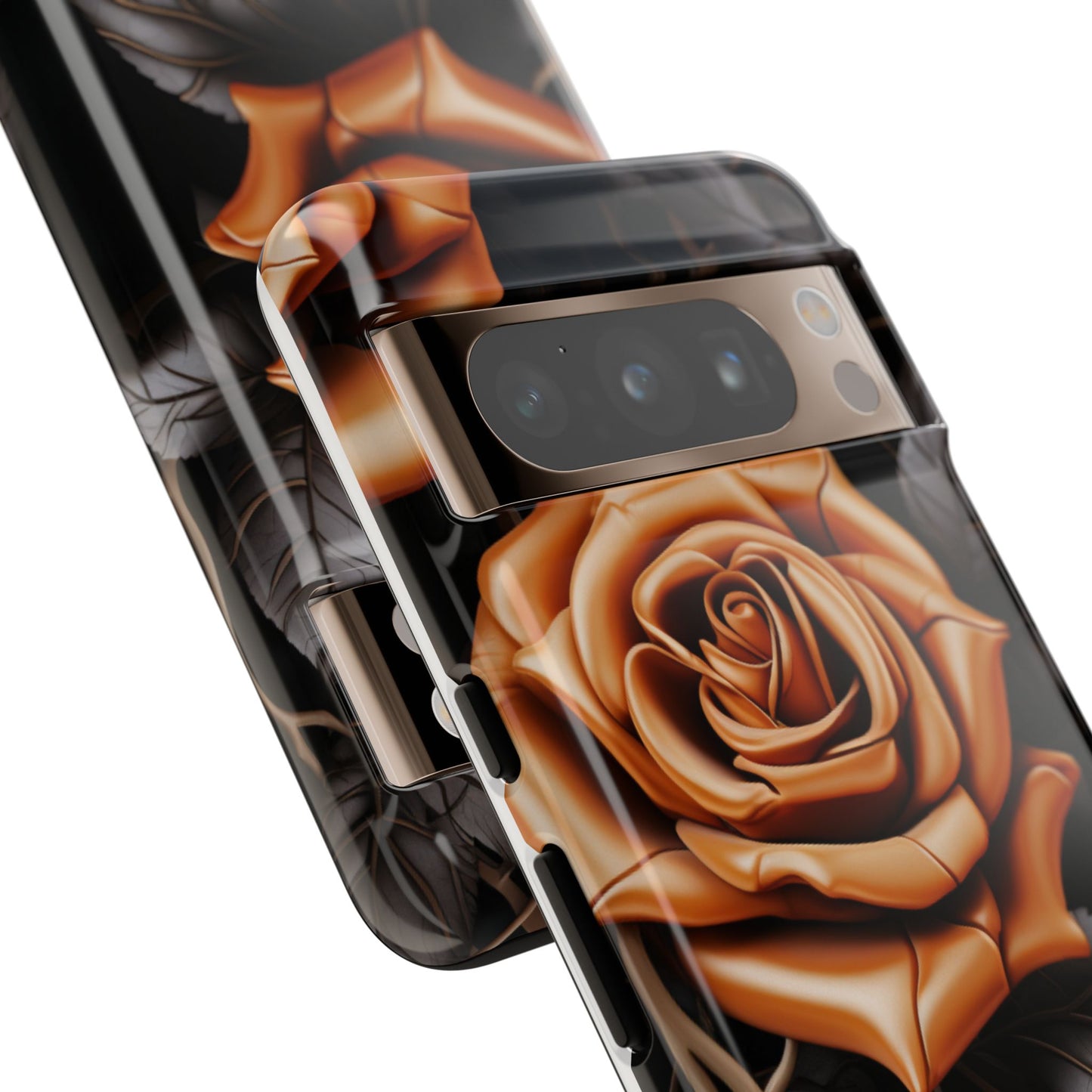 Midnight Gold Rose Mobile Case