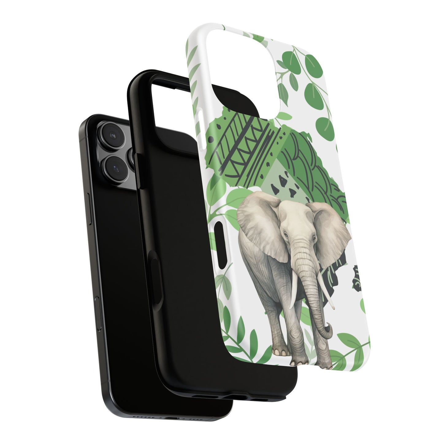 Tropical Elephant Mobile Cover – Nature-Inspired Boho Art